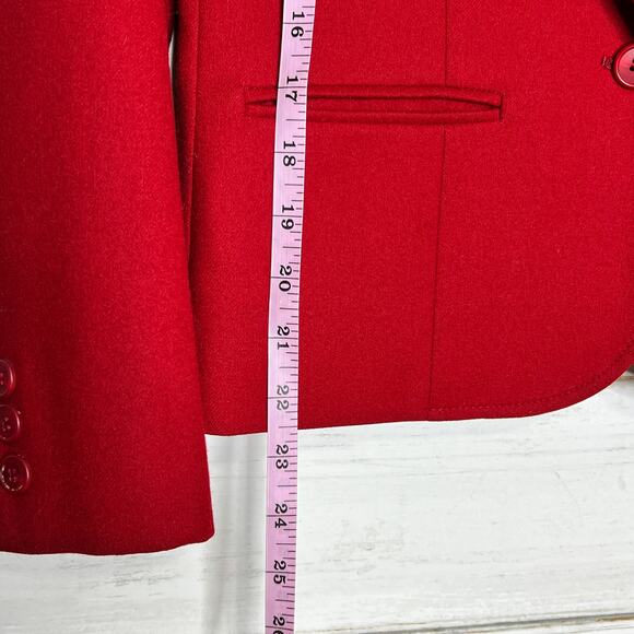 Pendleton Wool One Button Blazer Jacket Red Size Small - Picture 9 of 11